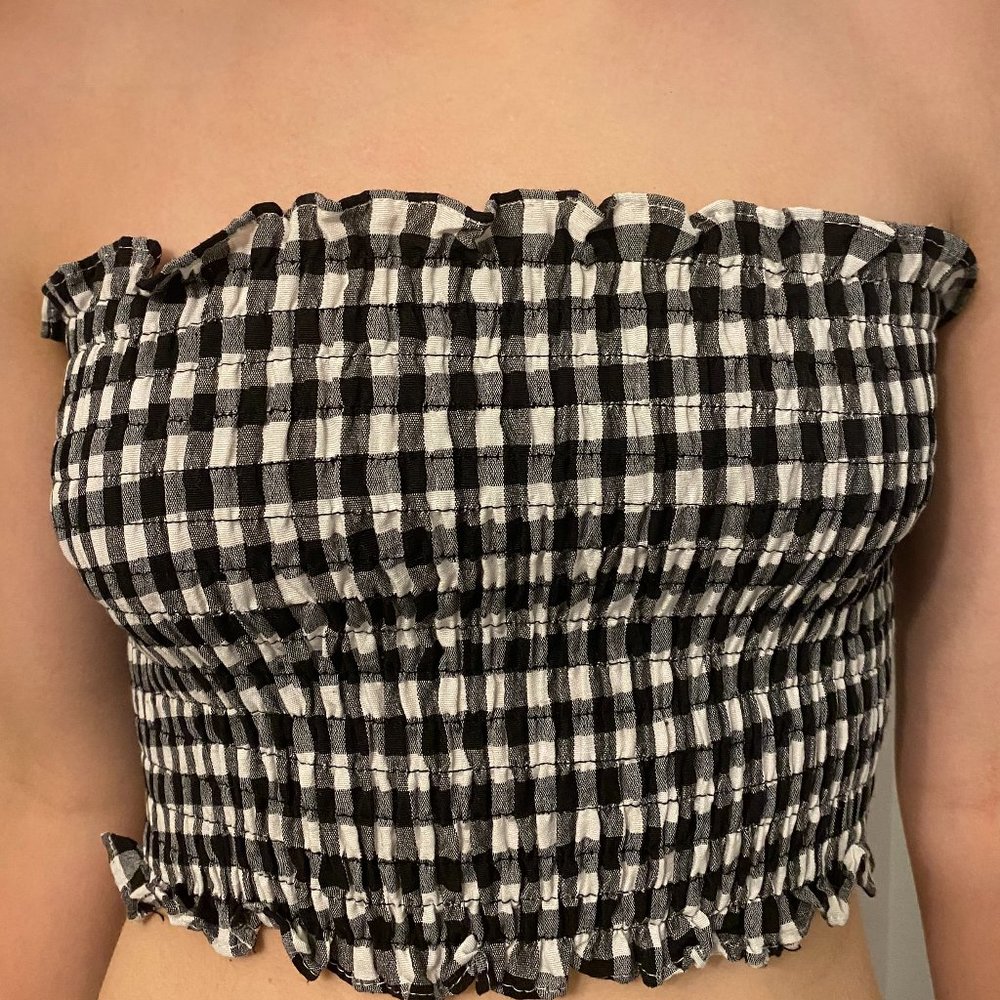 Gingham Tube Top